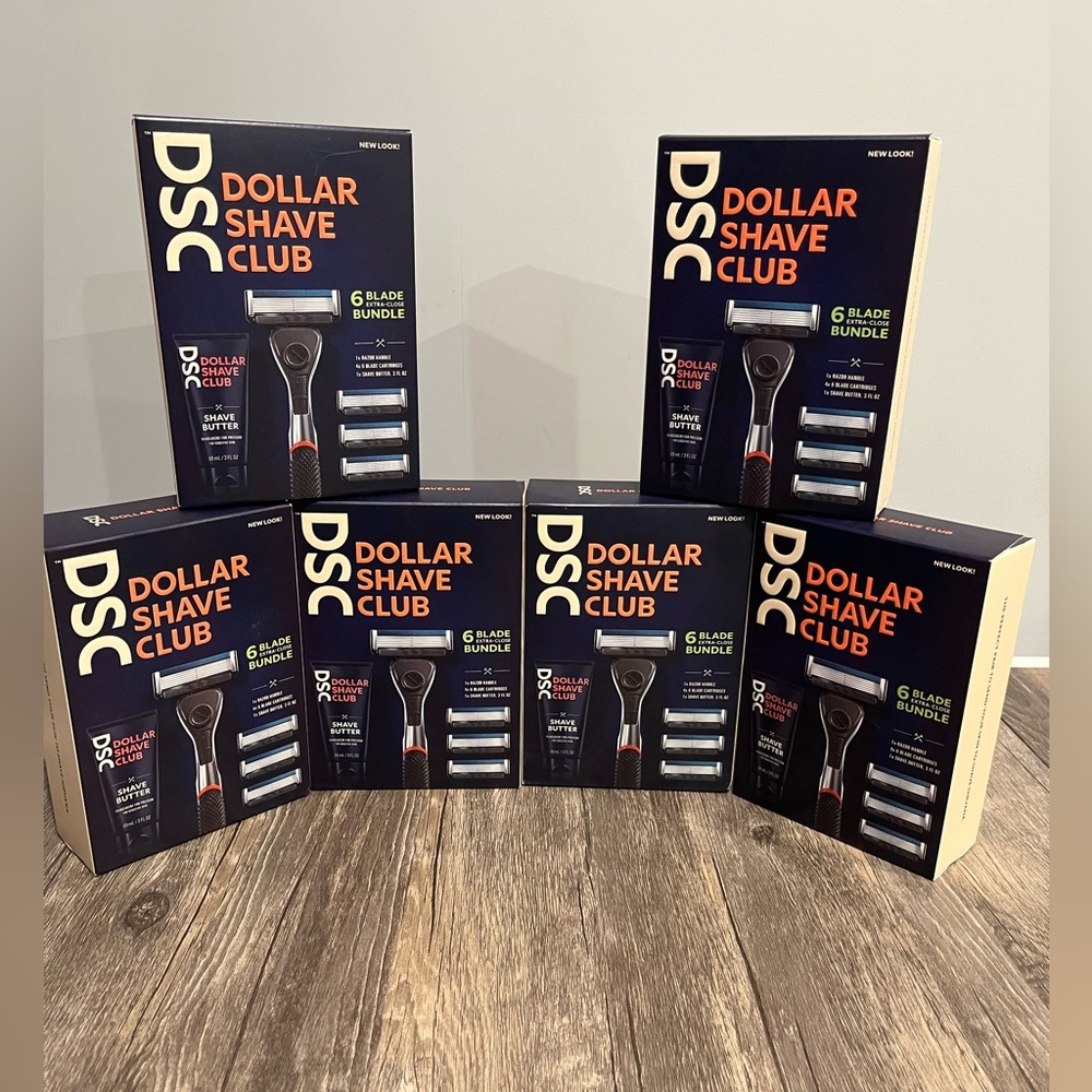 6 Razor Handles, 6 Shave Butters, 24 Refill Blades Dollar Shave Club Bundle